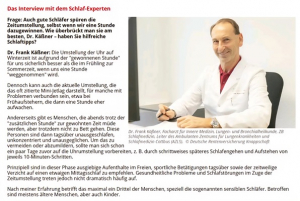 Interview zur Zeitumstellung