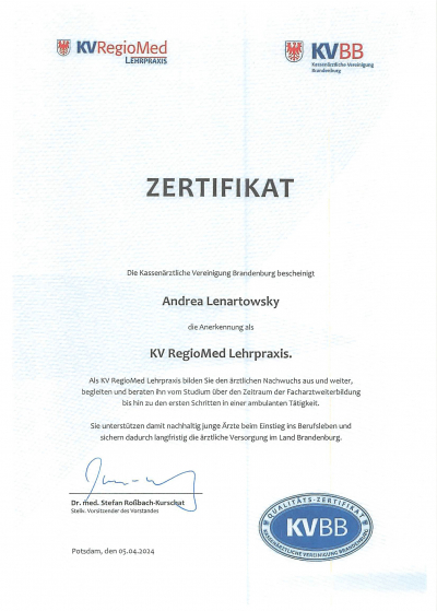 KV RegioMed Lehrpraxis